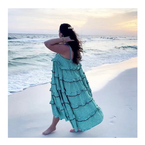 Innika Choo Avens Gingham Tiered Dress - Picture 11 of 11